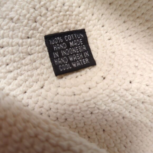 Wooden Ships Sun Hat Beige Cotton Floppy Summer Beach Coastal - Picture 5 of 6